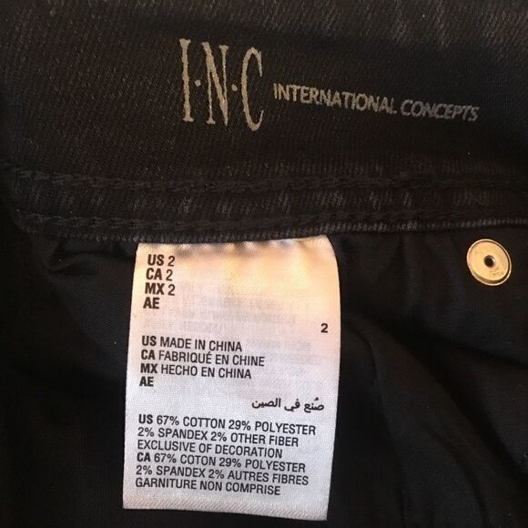 NWT INC Int’l Concepts Size 2 Animal Print Jeans - Picture 12 of 13